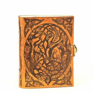 Woodlands Fox Leather journal 5x7 inch